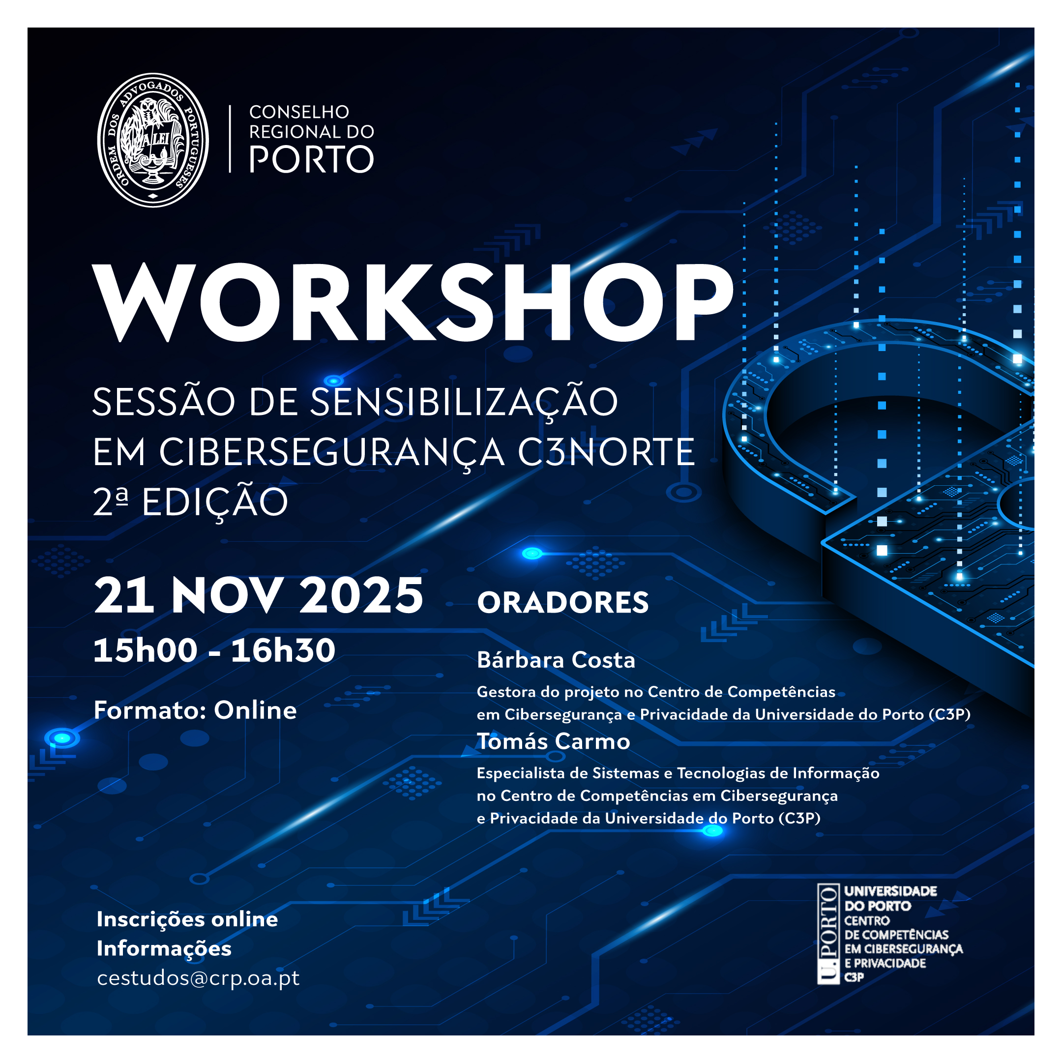 Workshop – Sensibilização em Cibersegurança C3Norte – 2ª Edição